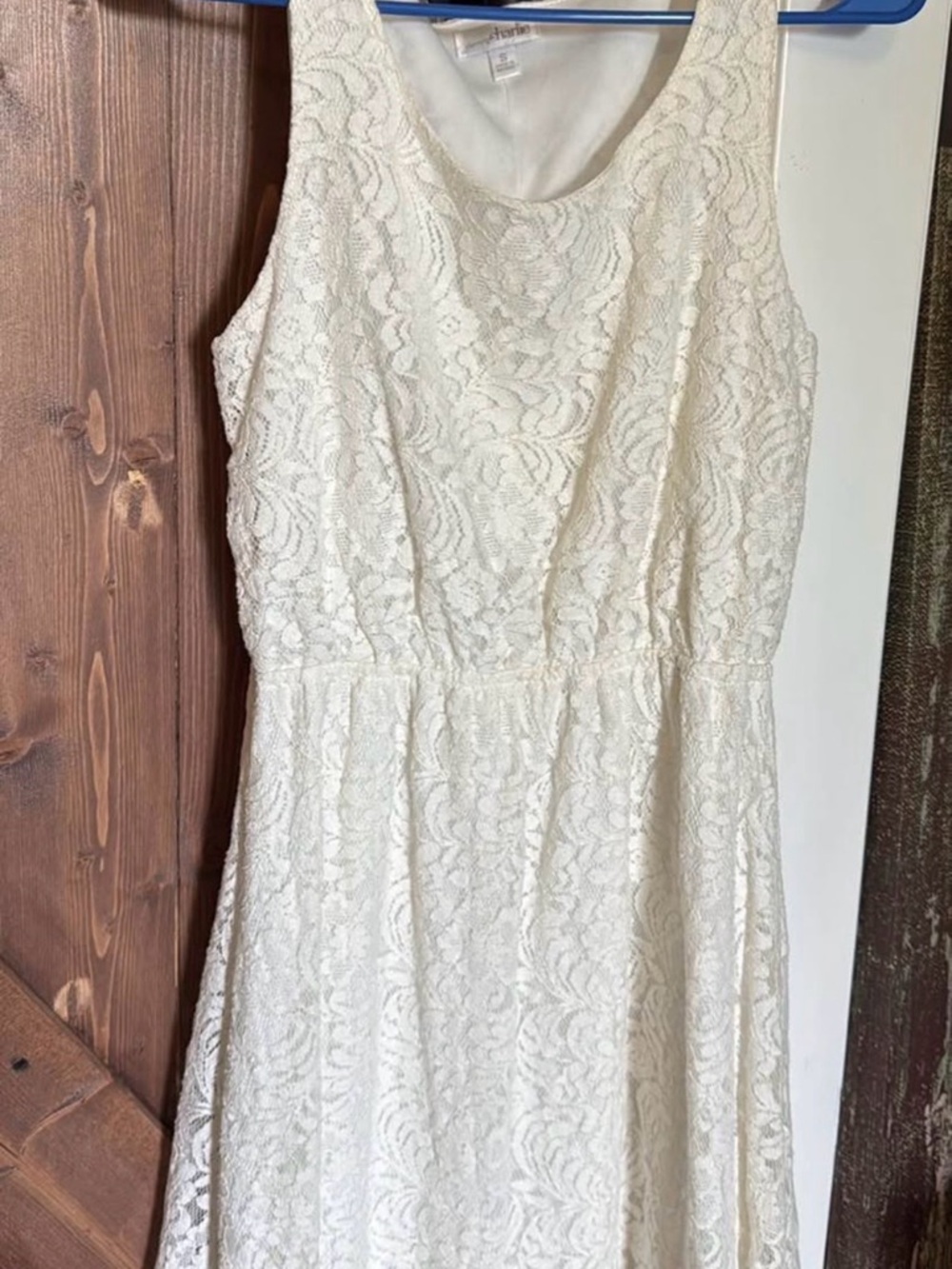 Charming Charlie Cream Lace Midi Dress